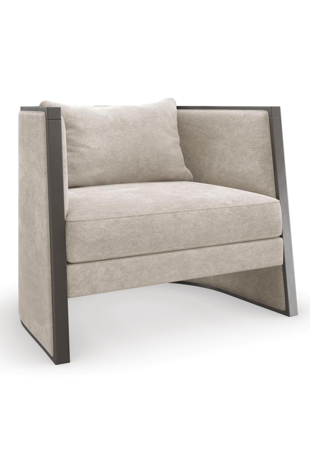 Gray Modern Lounge Chair | Caracole Cut Away | Caracole.eu.com