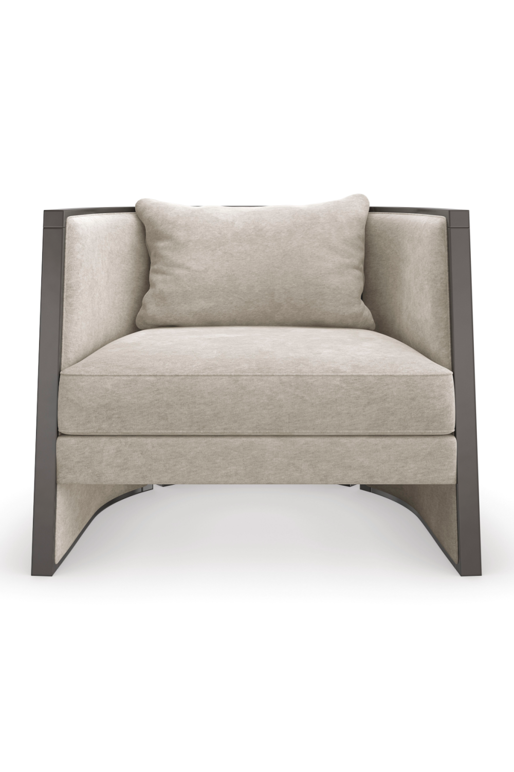 Gray Modern Lounge Chair | Caracole Cut Away | Caracole.eu.com
