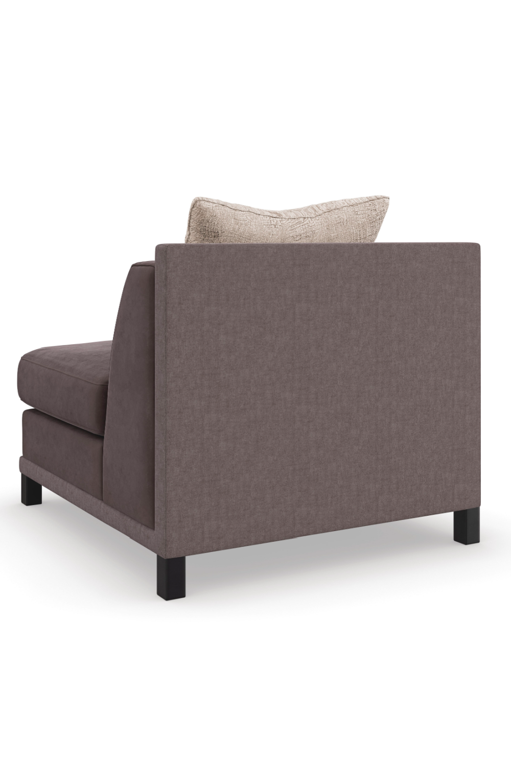 Brown Upholstered Sectional Chair | Caracole Tuxedo | Caracole.eu.com