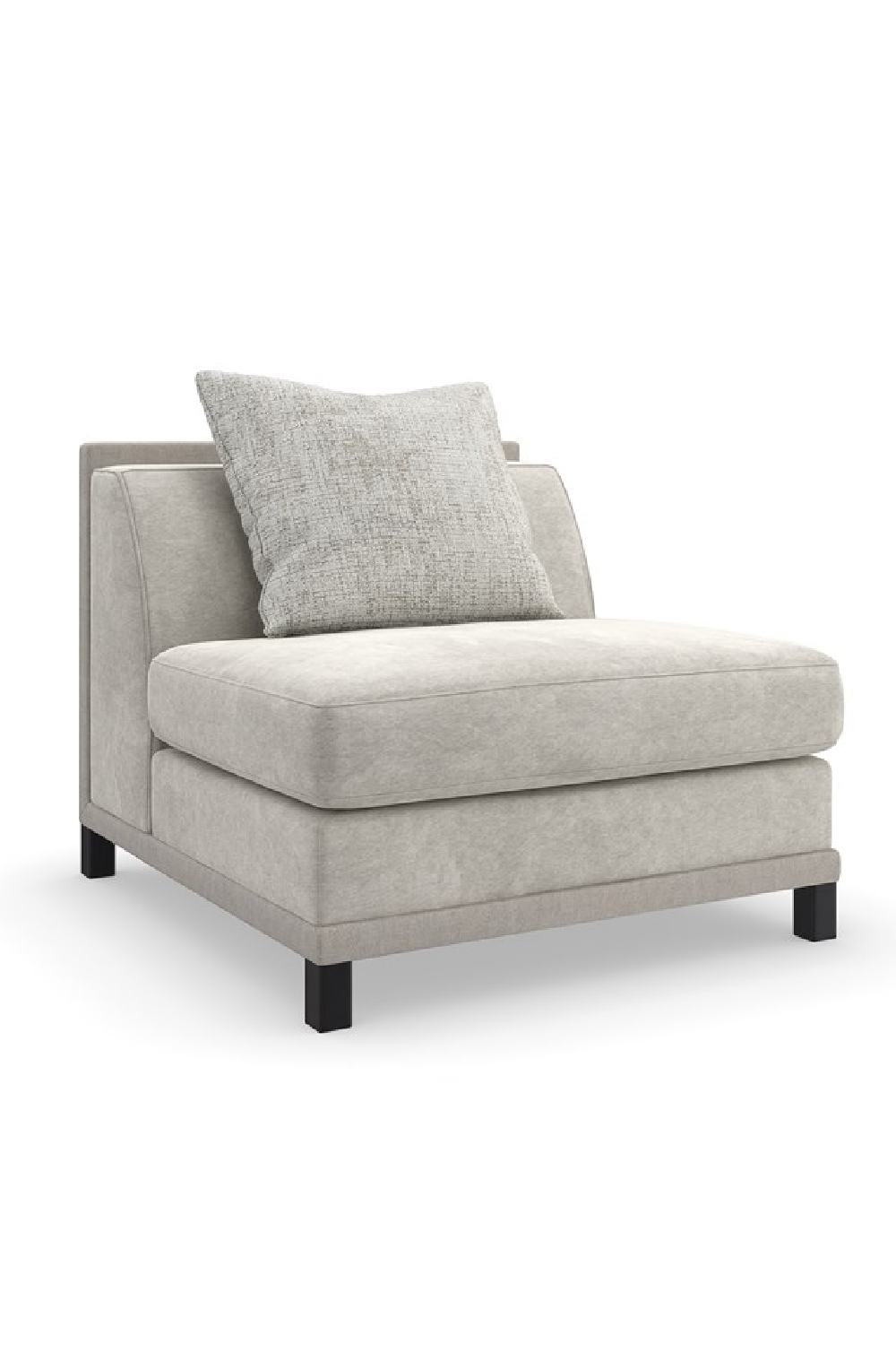 Light Gray Sectional Chair | Caracole Tuxedo | Caracole.eu.com