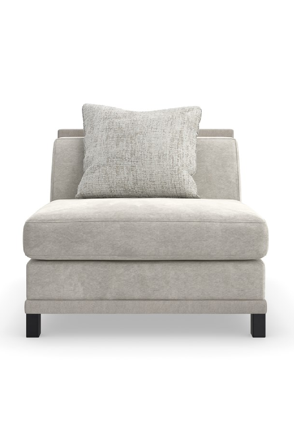 Light Gray Sectional Chair | Caracole Tuxedo | Caracole.eu.com