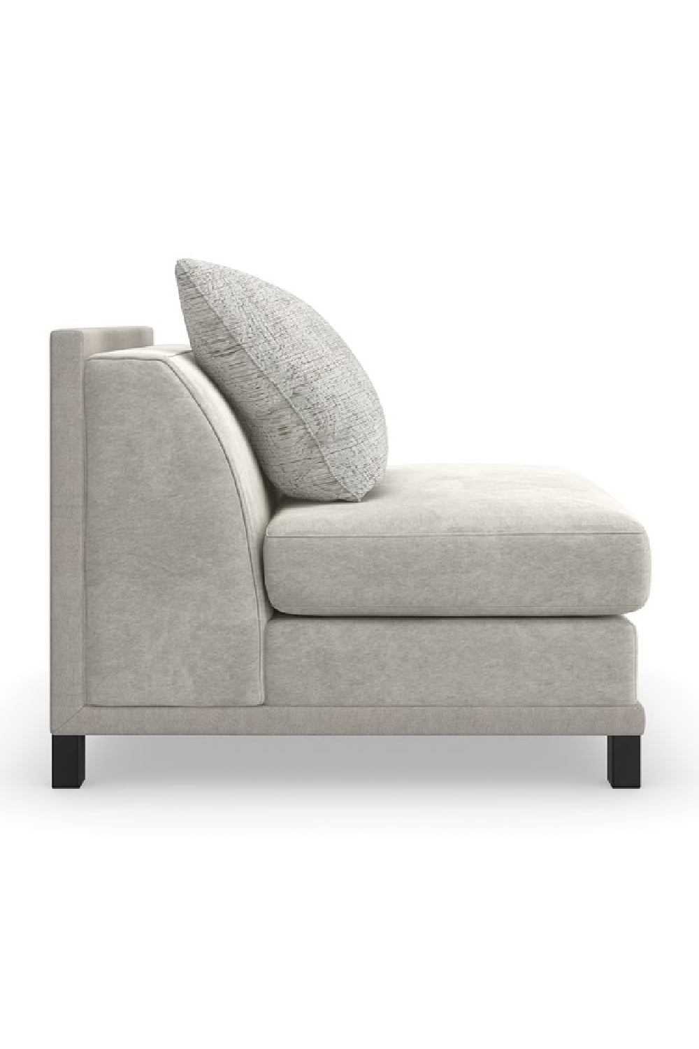 Light Gray Sectional Chair | Caracole Tuxedo | Caracole.eu.com