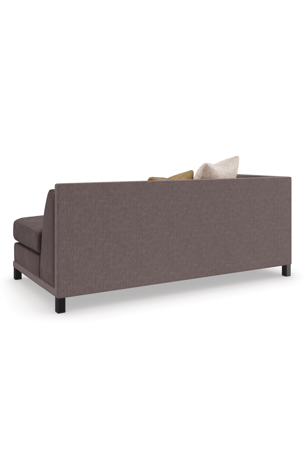 Brown Upholstered Sectional Chair | Caracole Tuxedo | Caracole.eu.com