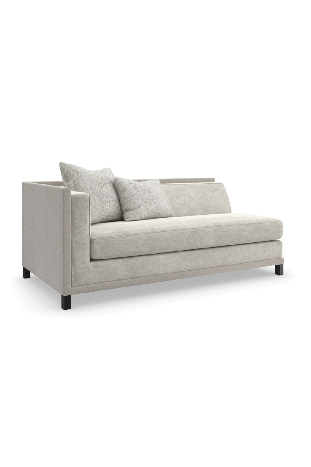 Light Gray Sectional Chair | Caracole Tuxedo | Caracole.eu.com