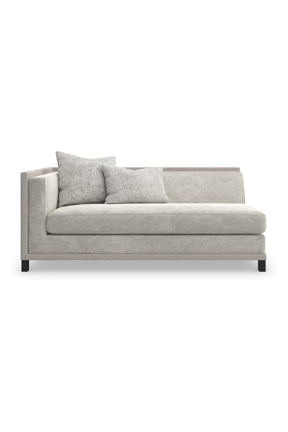 Light Gray Sectional Chair | Caracole Tuxedo | Caracole.eu.com