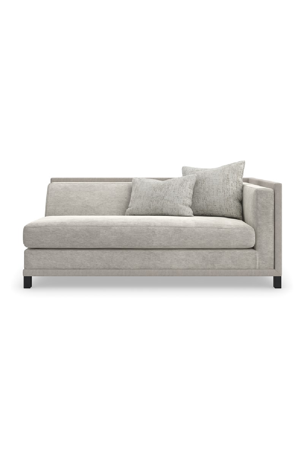Light Gray Sectional Chair | Caracole Tuxedo | Caracole.eu.com