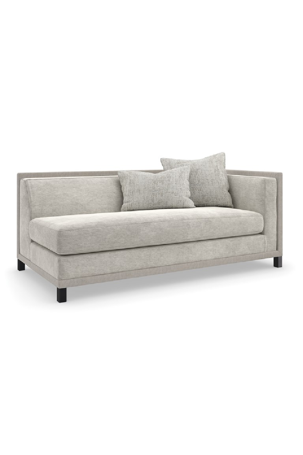 Light Gray Sectional Chair | Caracole Tuxedo | Caracole.eu.com