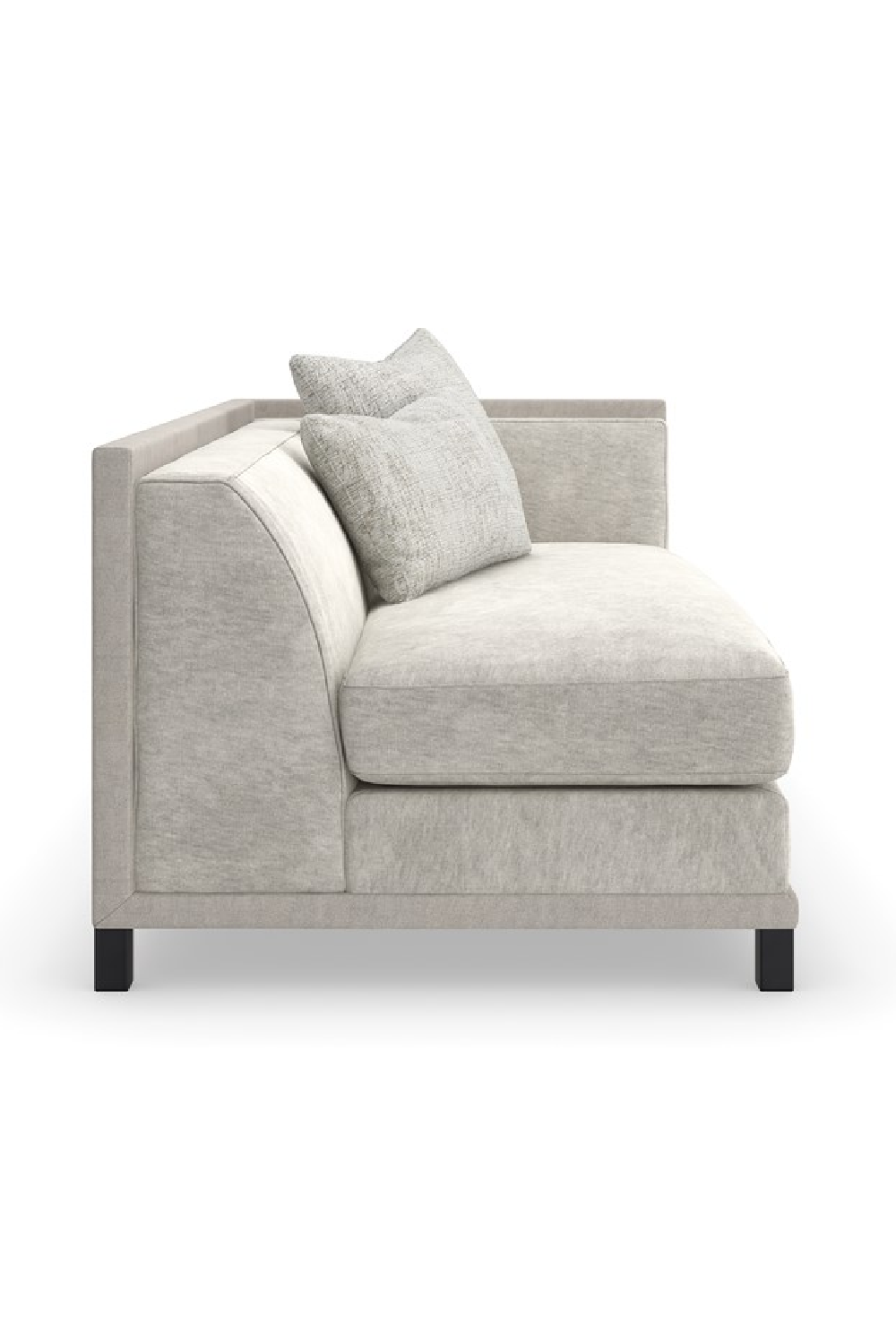 Light Gray Sectional Chair | Caracole Tuxedo | Caracole.eu.com