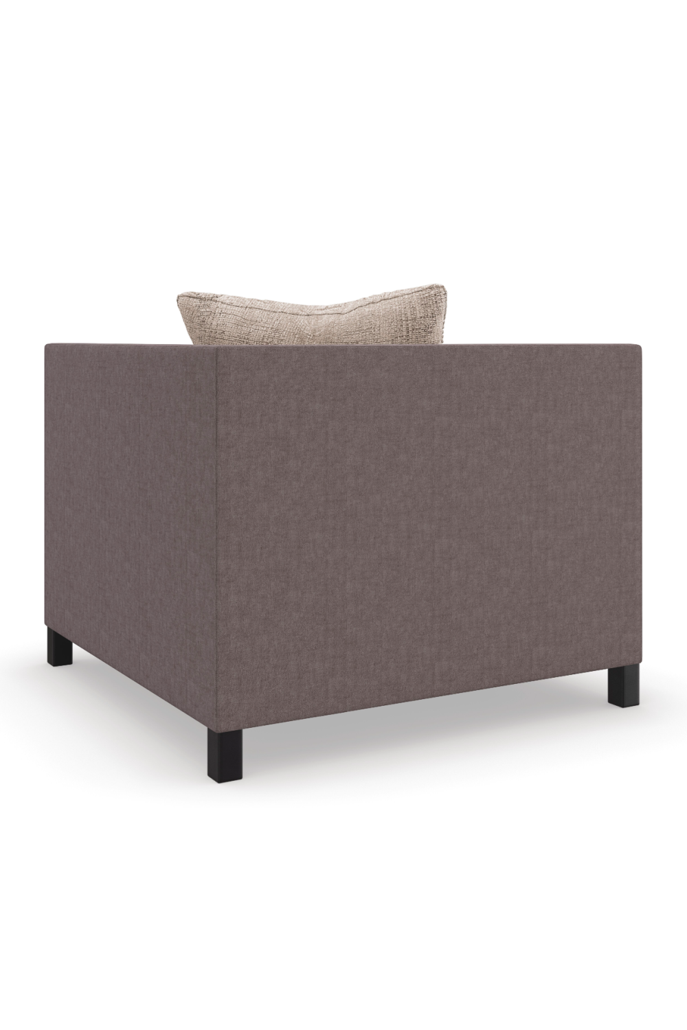 Brown Upholstered Sectional Chair | Caracole Tuxedo | Caracole.eu.com