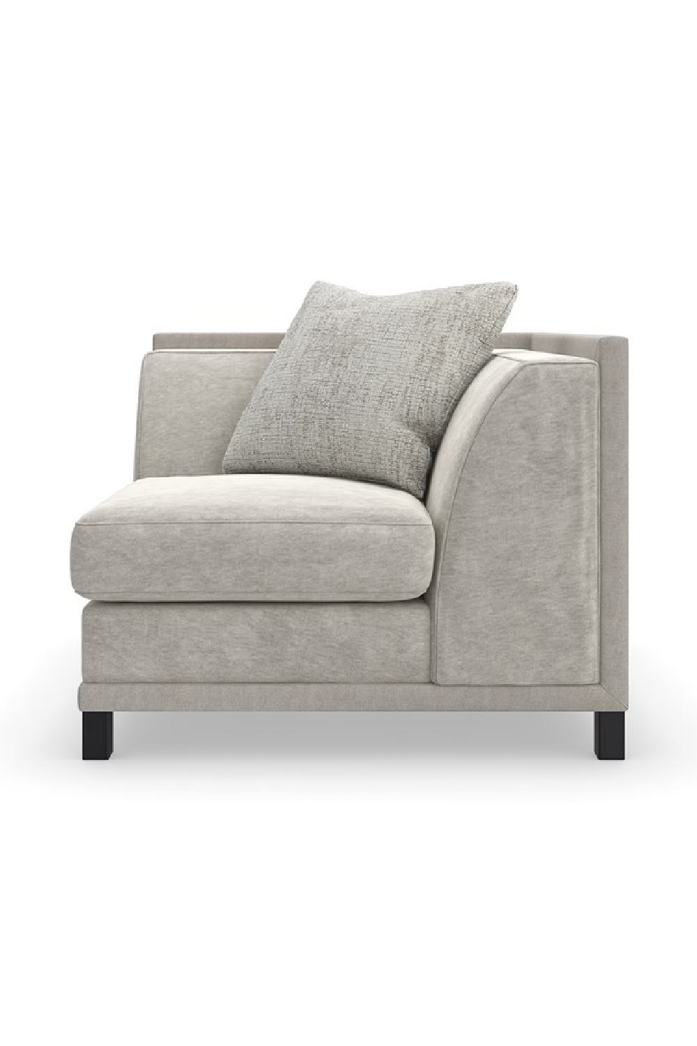 Light Gray Sectional Chair | Caracole Tuxedo | Caracole.eu.com