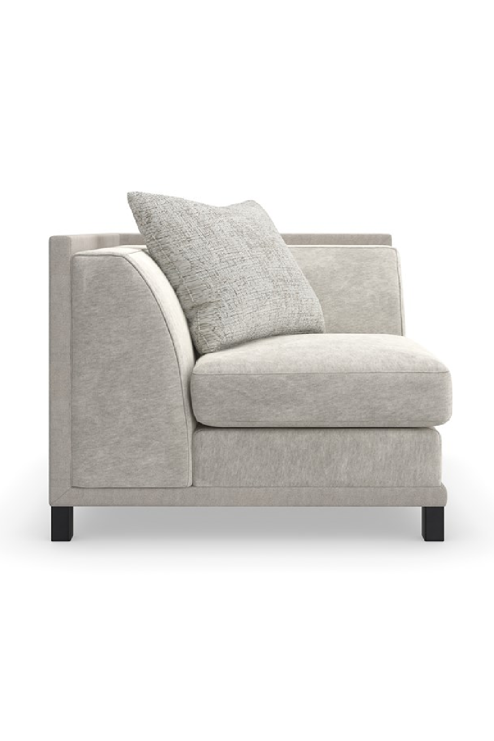 Light Gray Sectional Chair | Caracole Tuxedo | Caracole.eu.com
