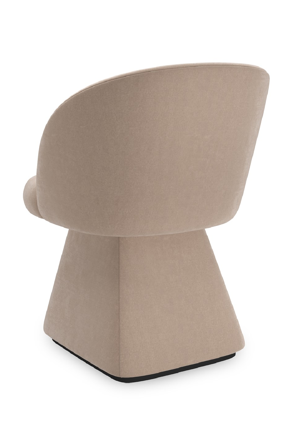 Taupe Velvet Swivel Chair | Caracole Vuelta | Caracole.EU.com