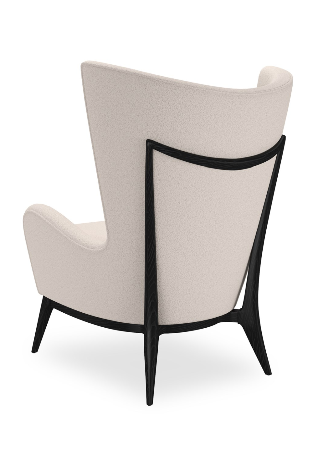 White Modern Wing Lounge Chair | Caracole Whats New Pussycat? | Caracole.eu.com