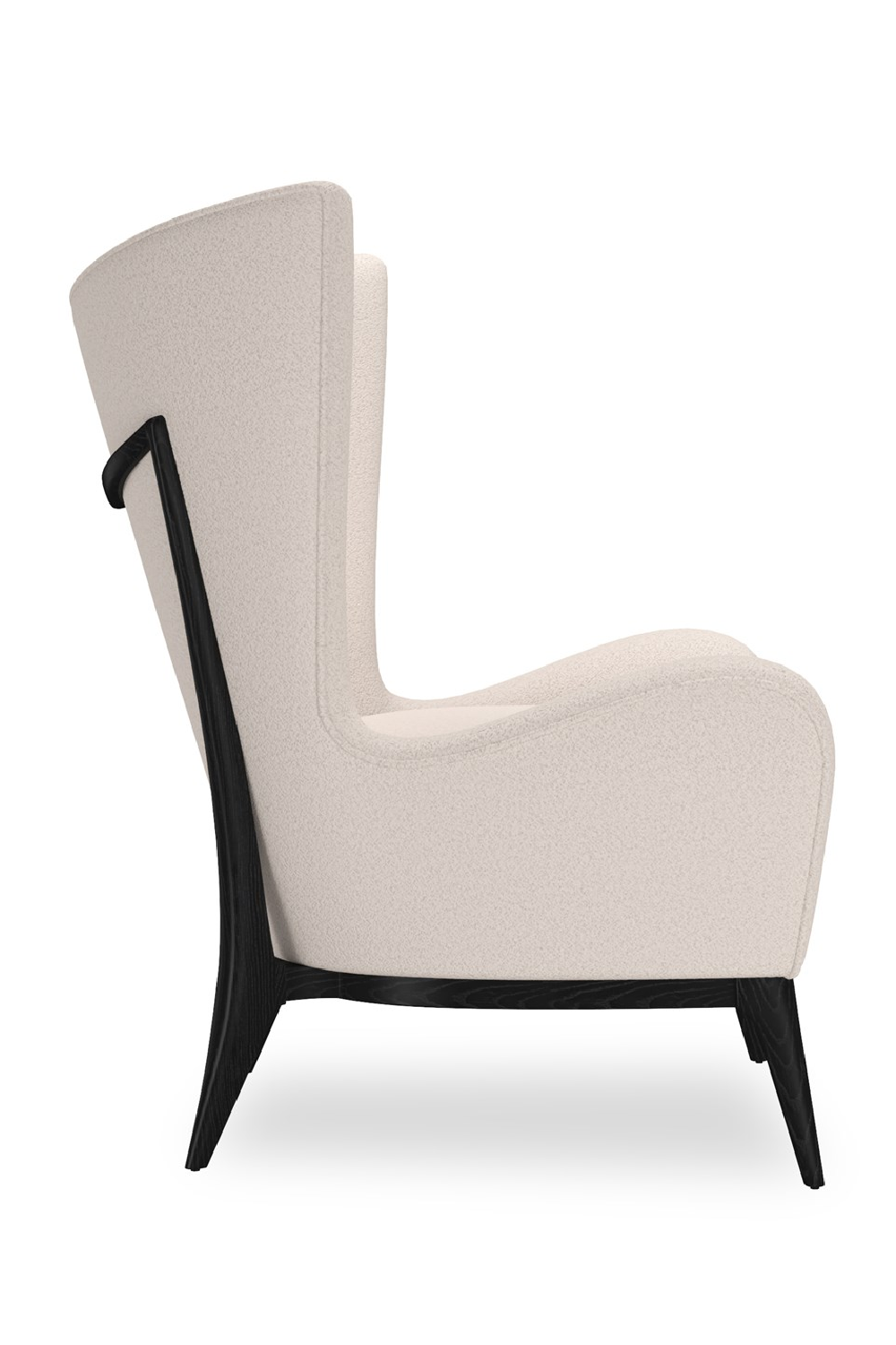 White Modern Wing Lounge Chair | Caracole Whats New Pussycat? | Caracole.eu.com
