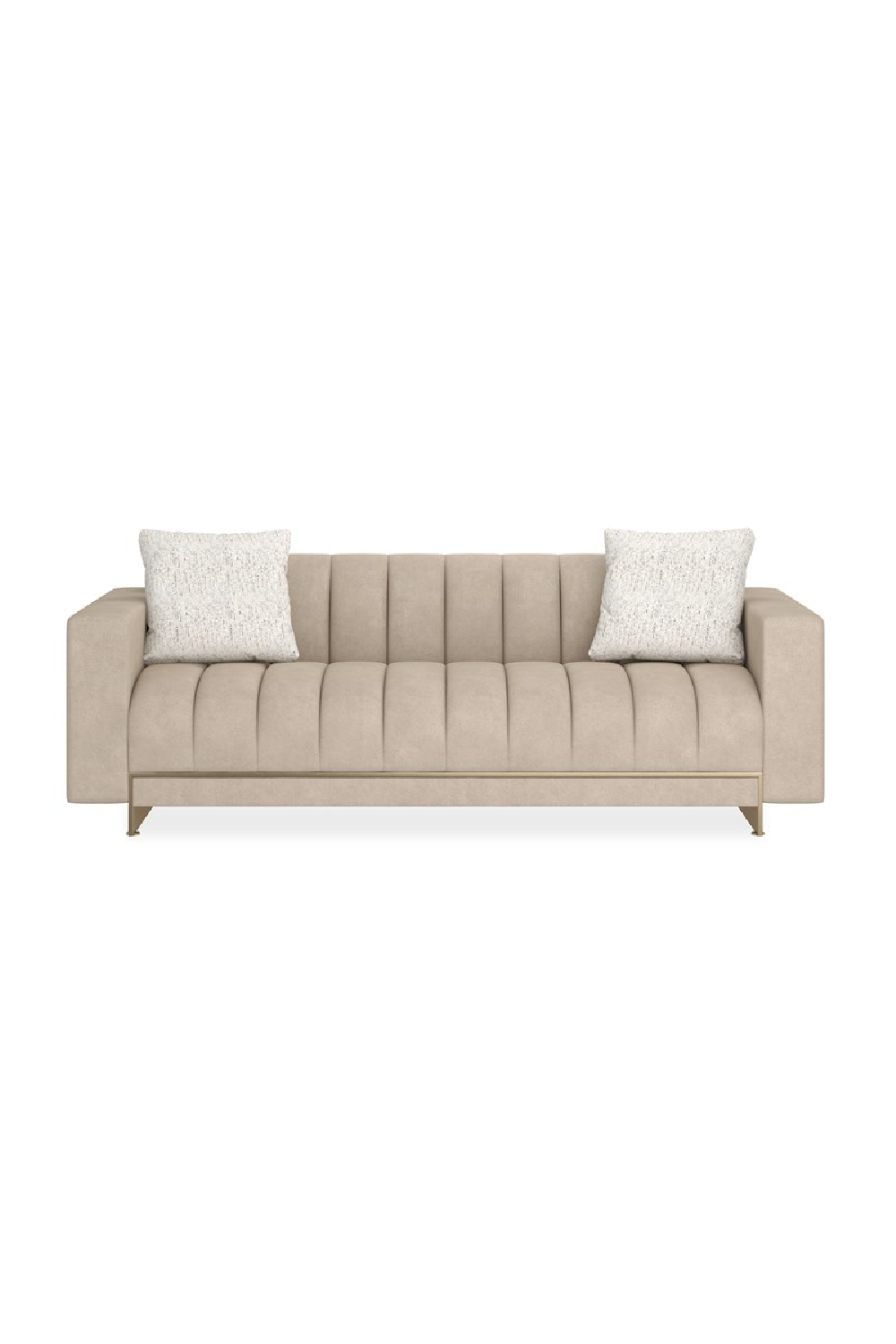 Cream Channel-Tufted Sofa | Caracole Well Balanced | Caracole.eu.com
