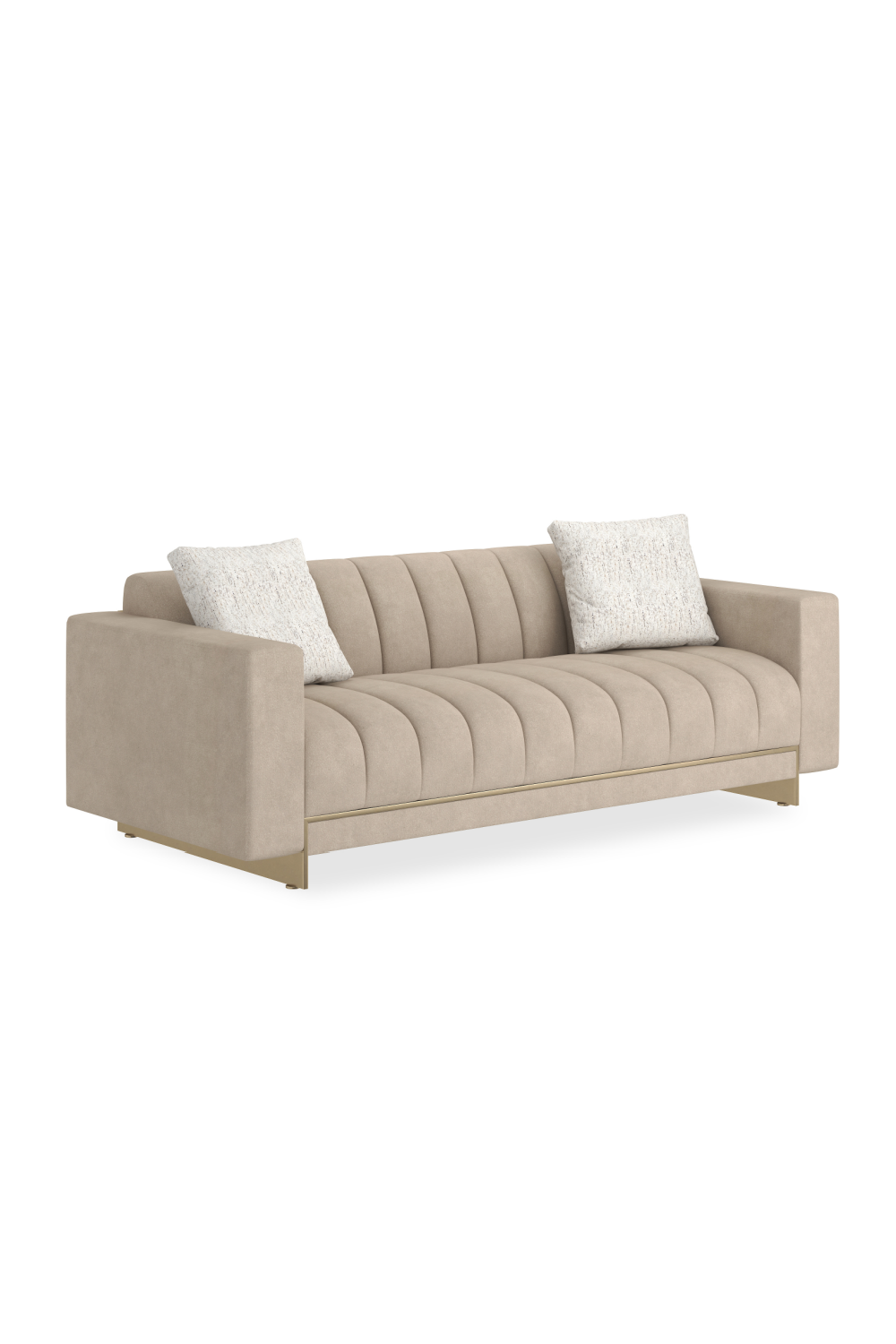 Cream Channel-Tufted Sofa | Caracole Well Balanced | Caracole.eu.com