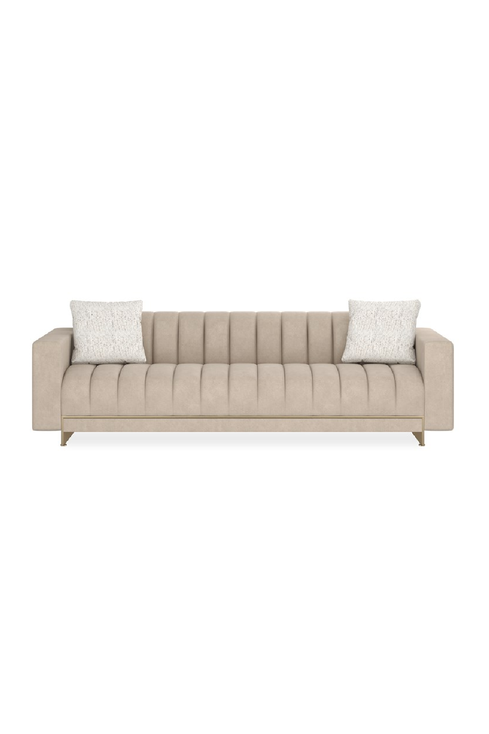 Cream Channel-Tufted Sofa | Caracole Well Balanced | Caracole.eu.com