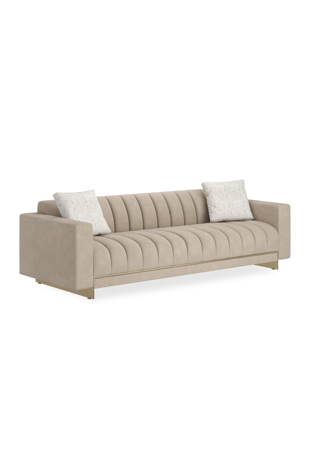 Cream Channel-Tufted Sofa | Caracole Well Balanced | Caracole.eu.com