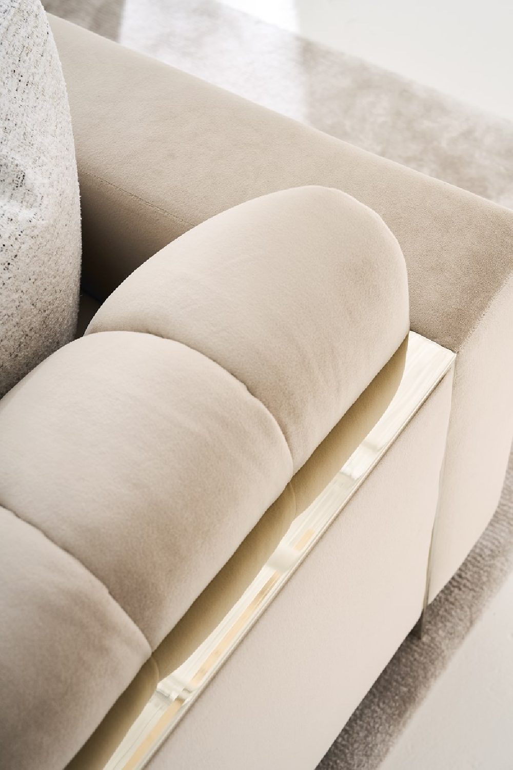 Cream Channel-Tufted Sofa | Caracole Well Balanced | Caracole.eu.com