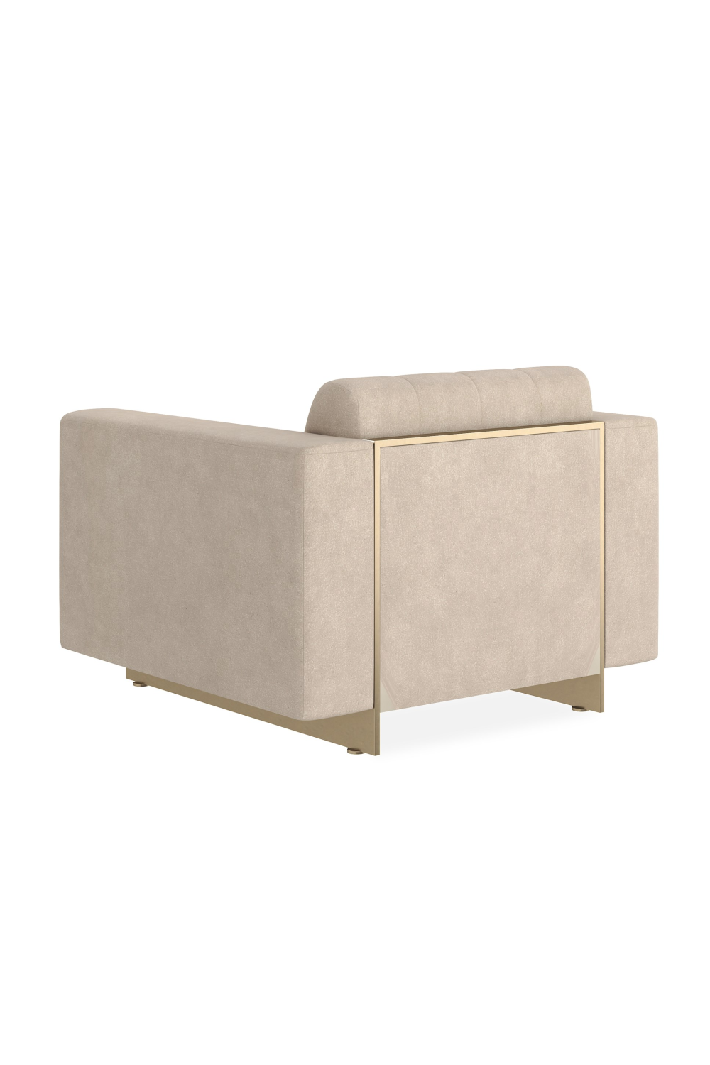 Cream Channeled Lounge Chair | Caracole Well Balanced | Caracole.eu.com