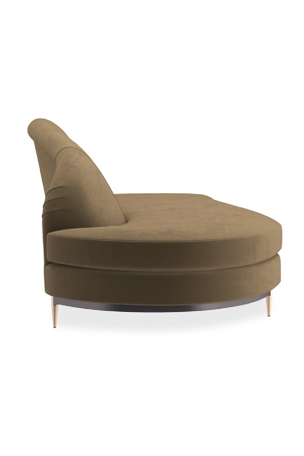 Brown Velvet Sectional Sofa | Caracole Three's Company | Caracole.eu.com