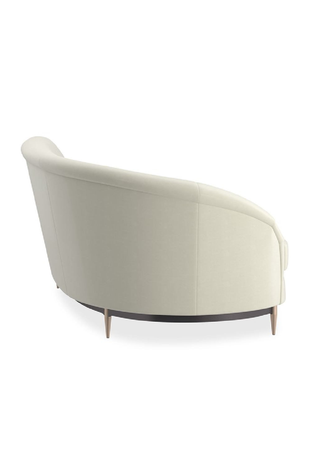 White Velvet Sectional Sofa | Caracole Three's Company | Caracole.eu.com