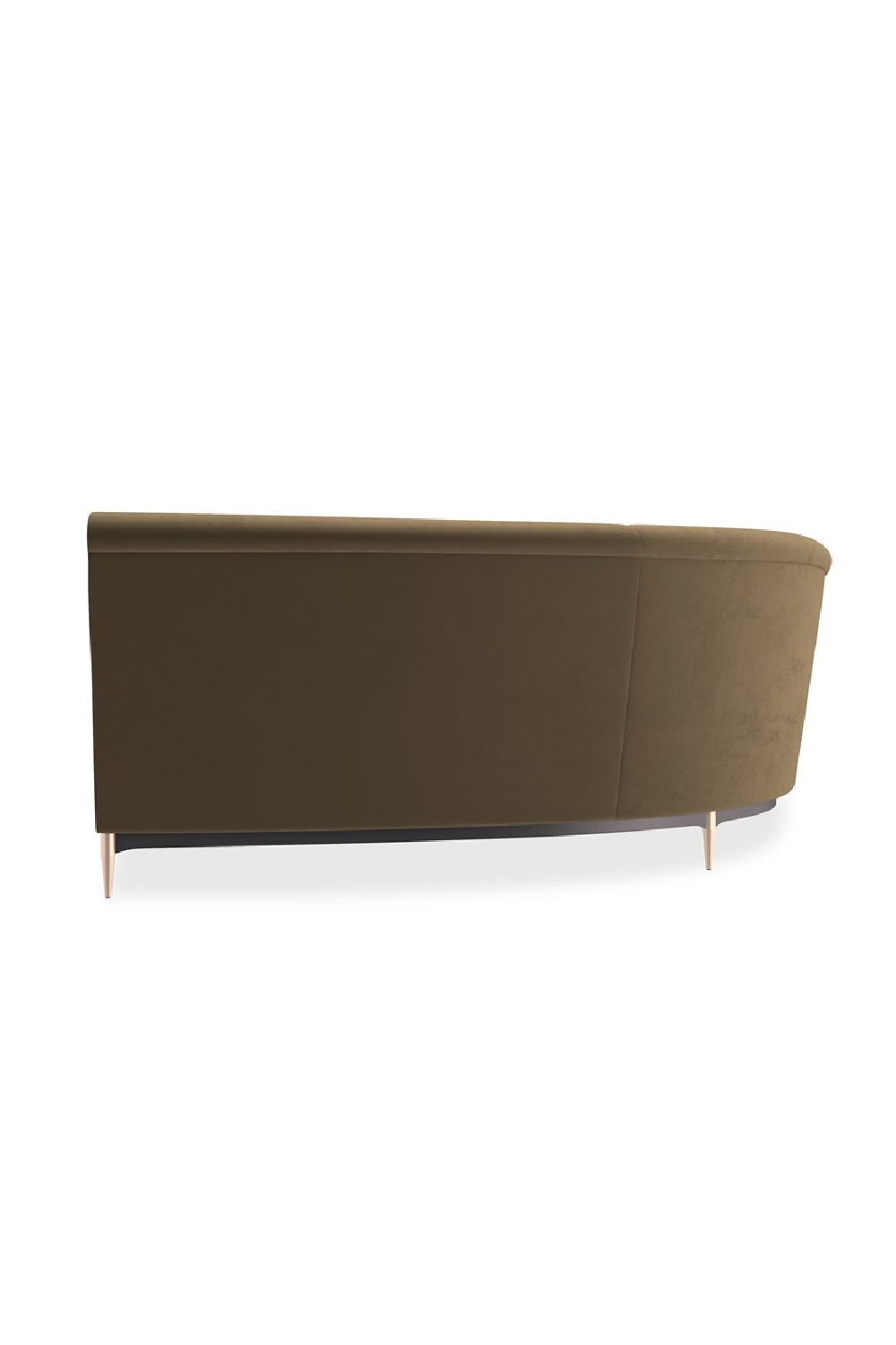Brown Velvet Sectional Sofa | Caracole Three's Company | Caracole.eu.com