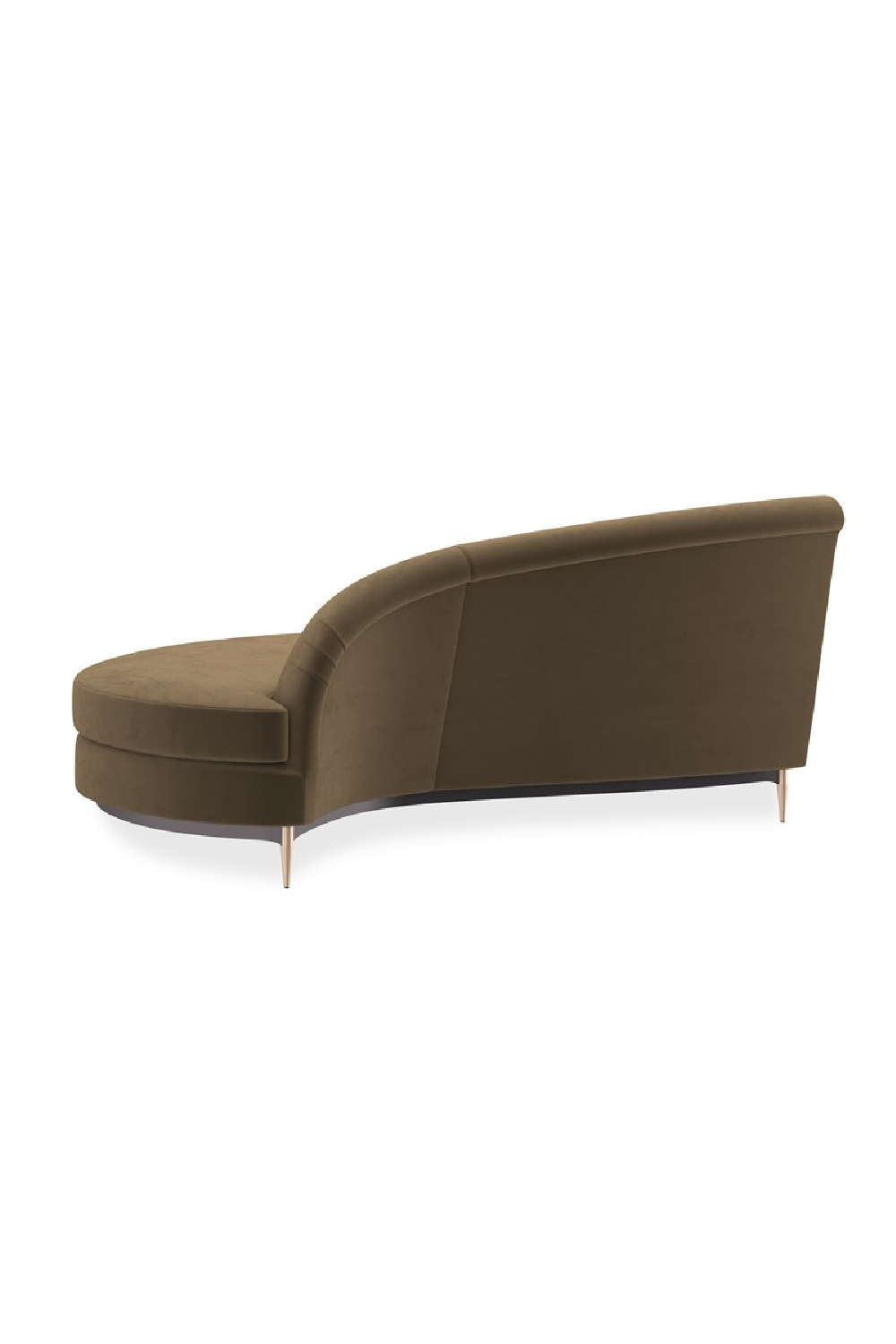 Brown Velvet Sectional Sofa | Caracole Three's Company | Caracole.eu.com