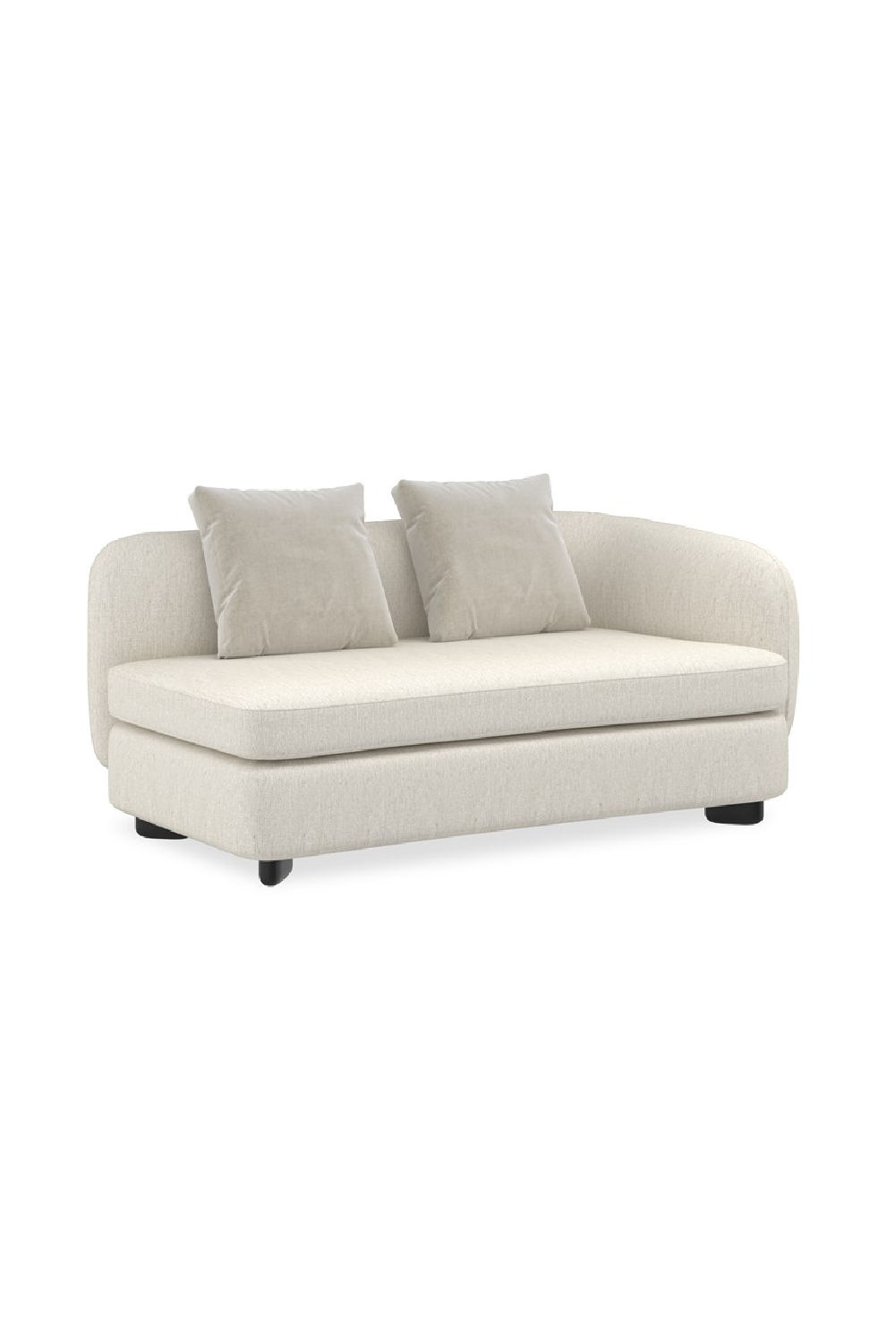 Ivory Linen Sectional Chair | Caracole Lumi | Caracole.eu.com