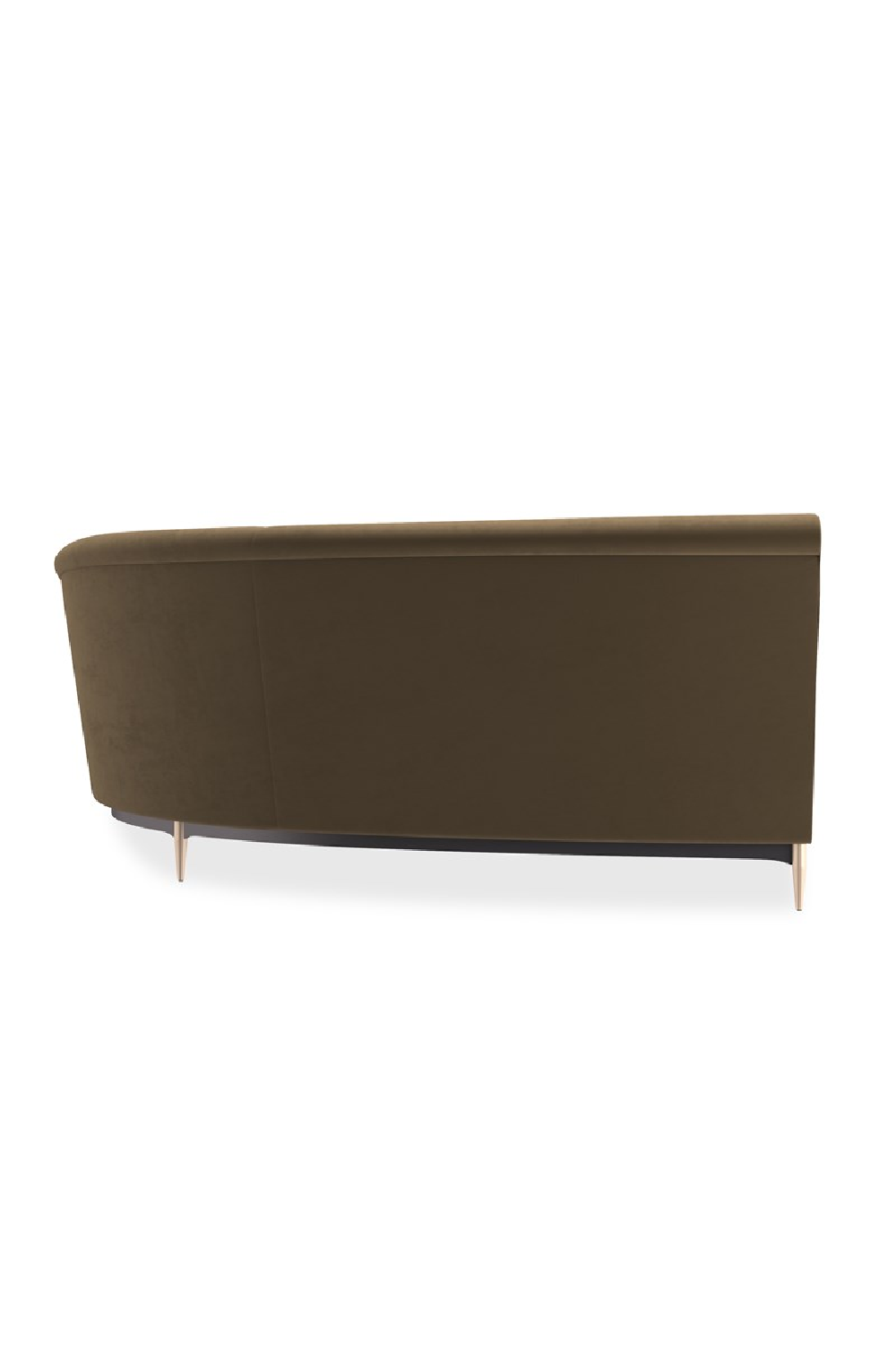 Brown Velvet Sectional Sofa | Caracole Three's Company | Caracole.eu.com