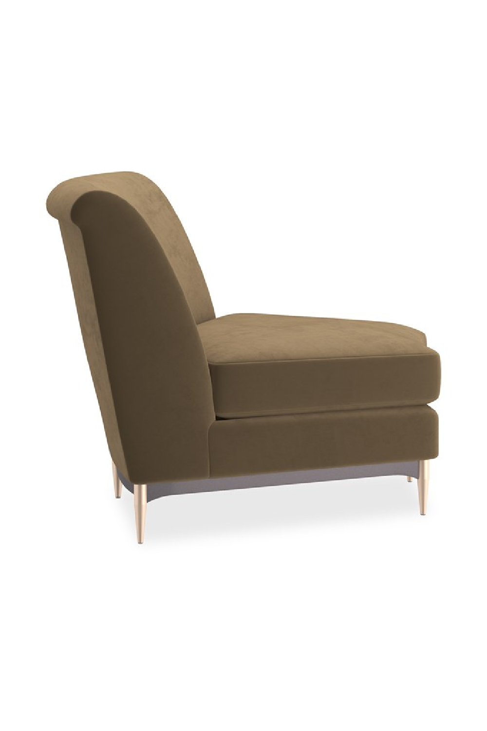 Brown Velvet Sectional Sofa | Caracole Three's Company | Caracole.eu.com