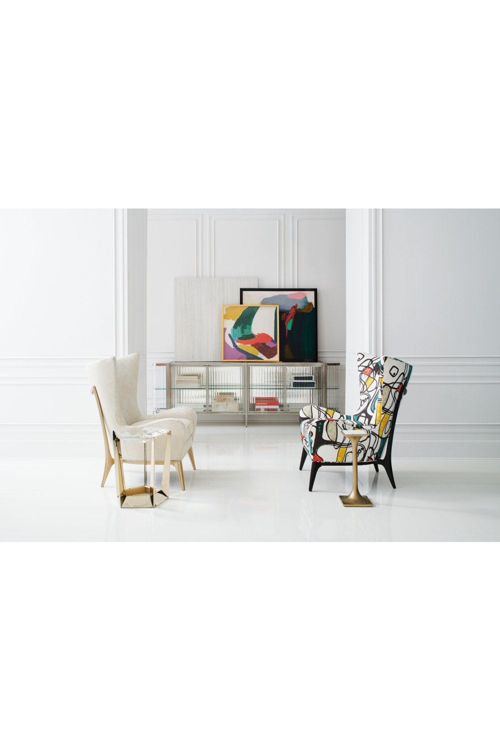 Gray Wingback Lounge Chair | Caracole Whats New Pussycat? | Oroa.com