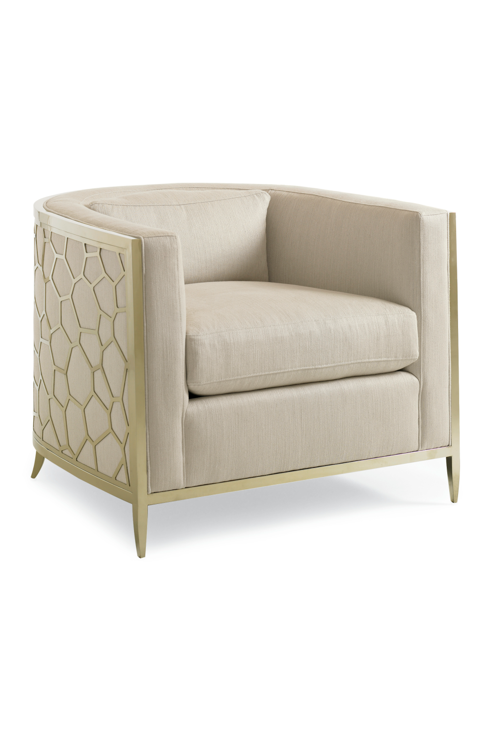 Off-White Linen Accent Chair | Caracole Ice Breaker | Caracole.eu.com