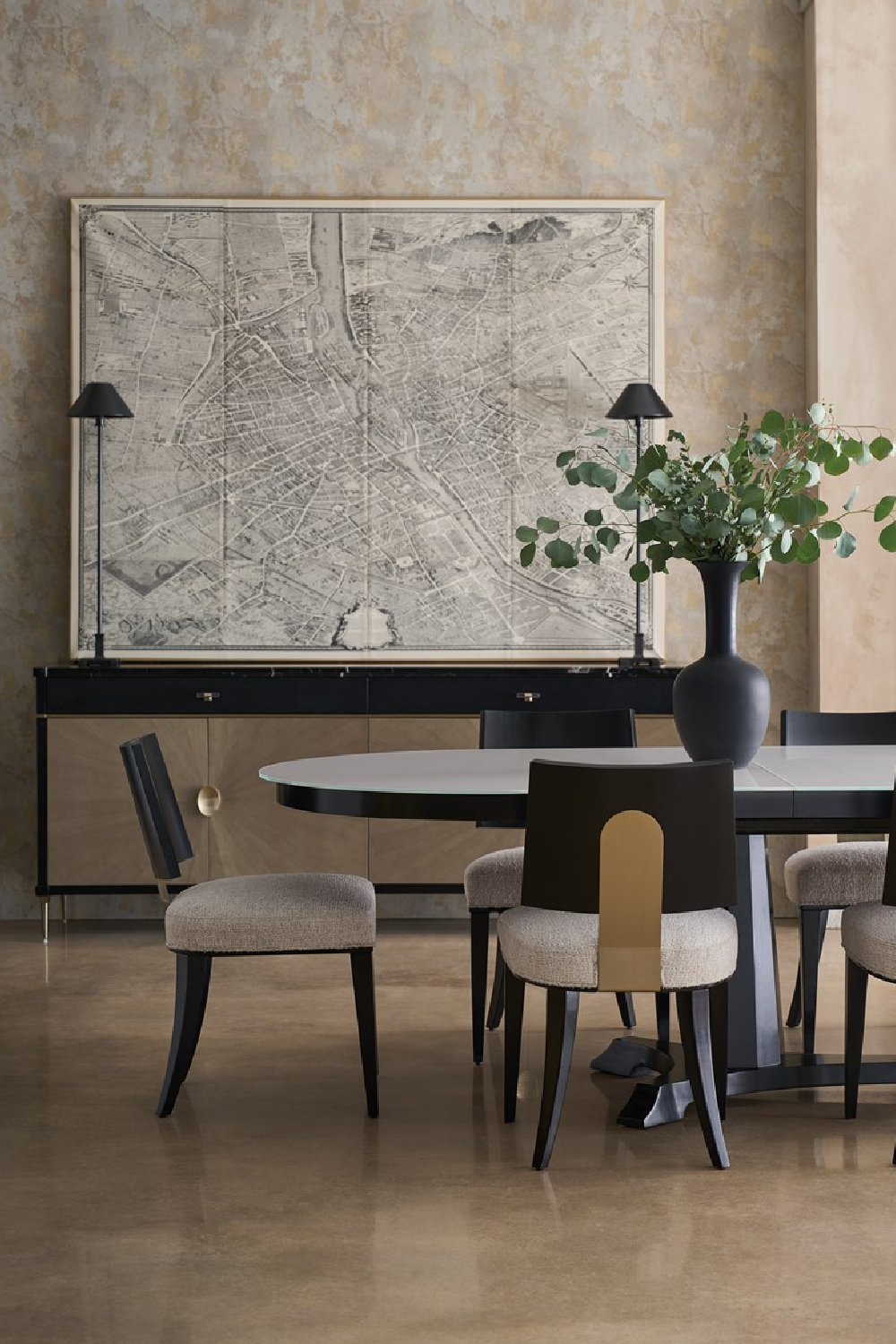 Black Marble Top Sideboard | Caracole Noir | Caracole.eu.com