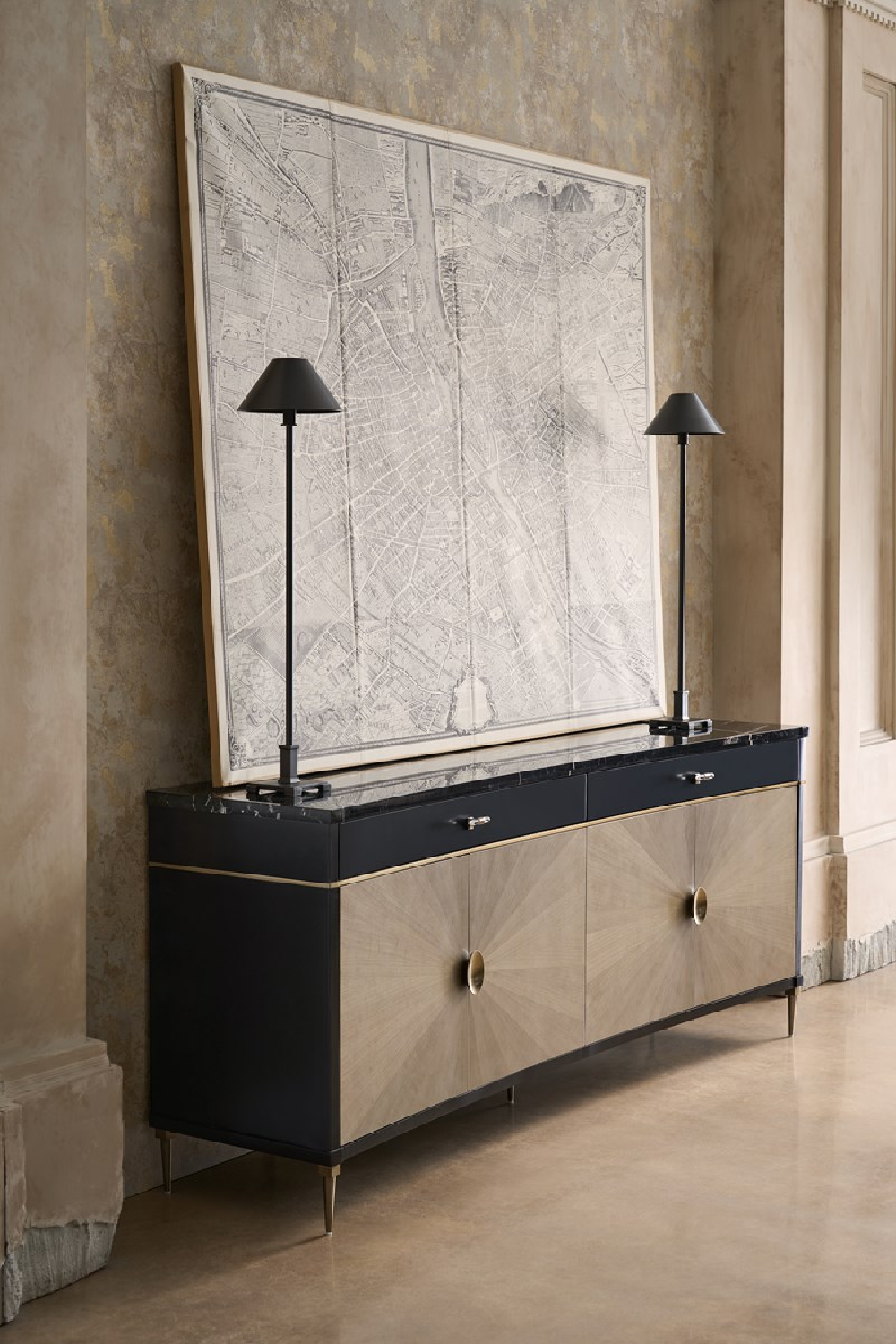 Black Marble Top Sideboard | Caracole Noir | Caracole.eu.com