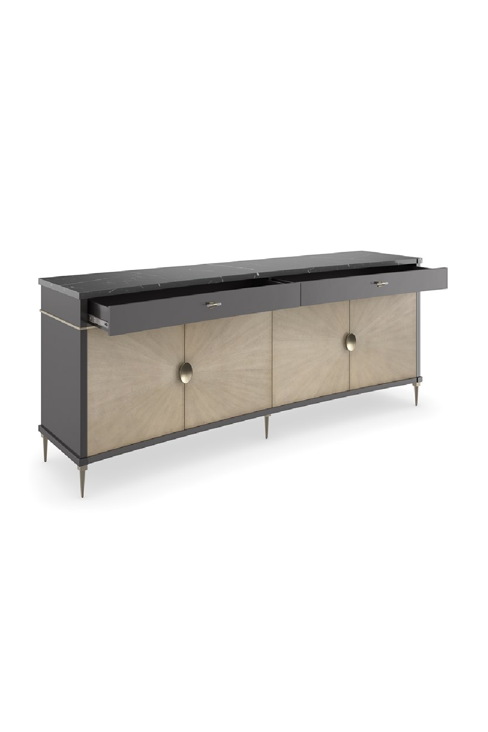 Black Marble Top Sideboard | Caracole Noir | Caracole.eu.com