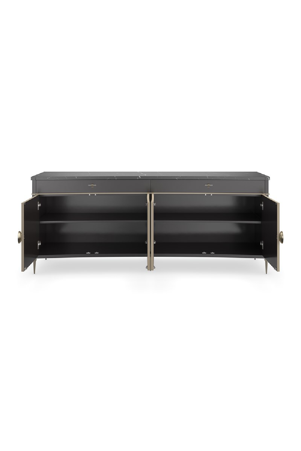 Black Marble Top Sideboard | Caracole Noir | Caracole.eu.com