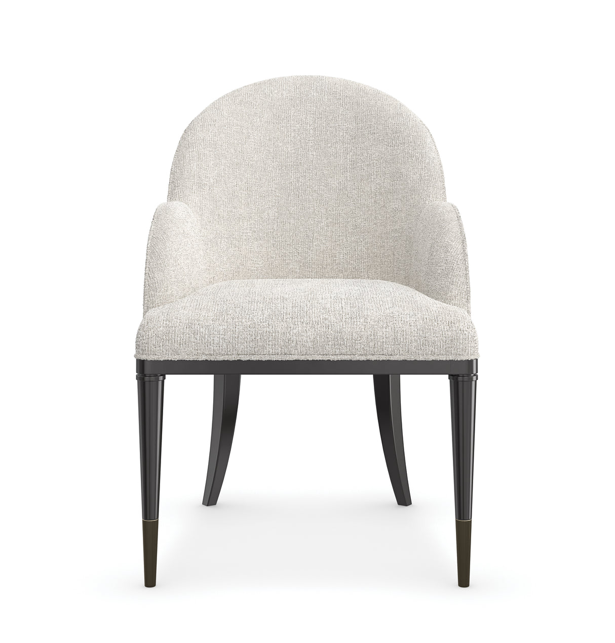 White Chenille Dining Chair | Caracole Nuage