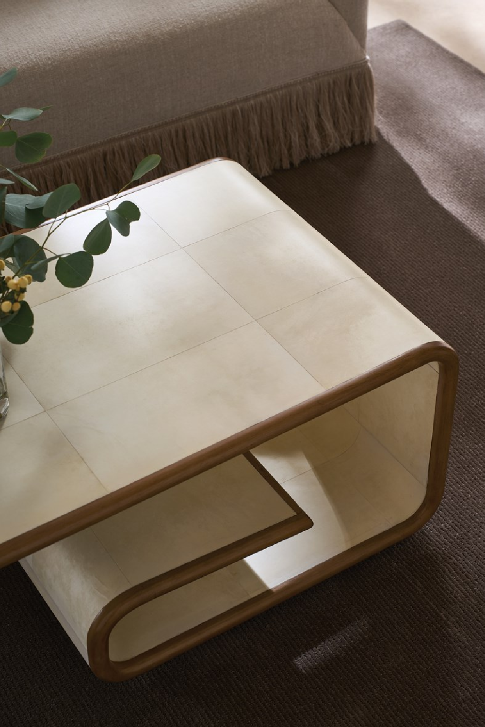 Ivory Parchment Coffee Table | Caracole Delano | Italianfurniture.com