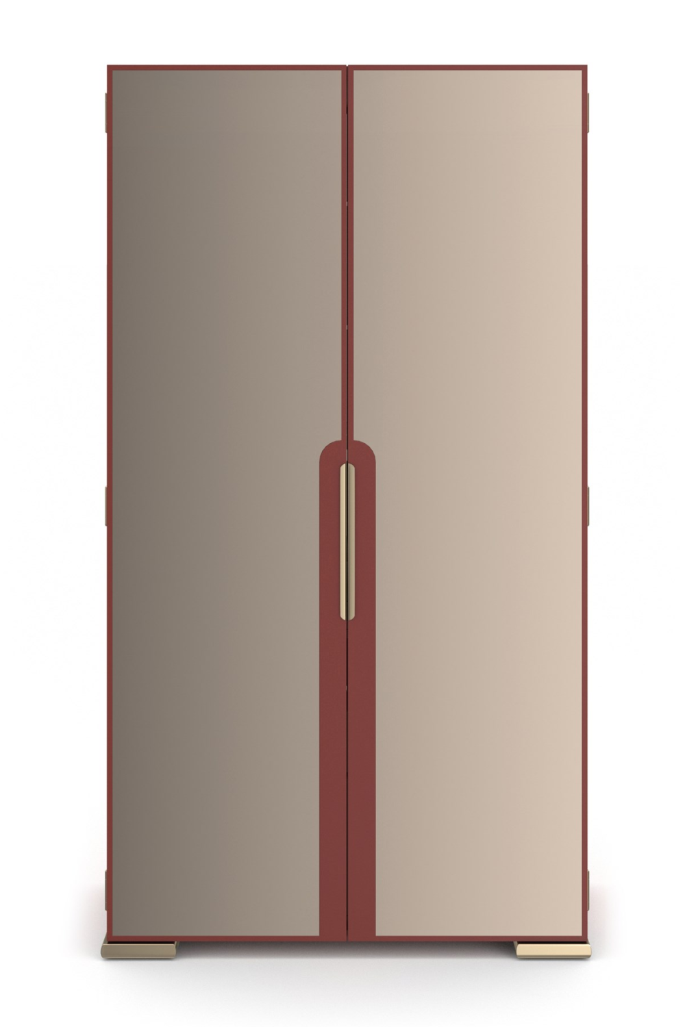Bronze Mirror 2-Door Cabinet | Caracole Allure | Caracole.eu.com