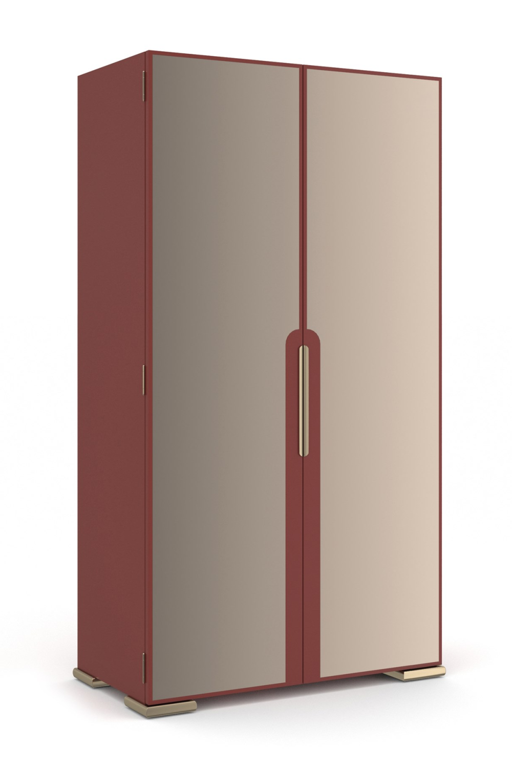 Bronze Mirror 2-Door Cabinet | Caracole Allure | Caracole.eu.com