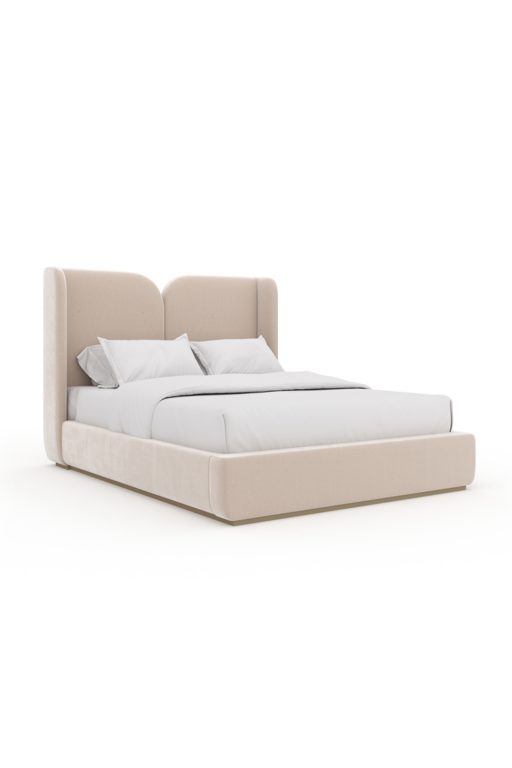 Ivory Velvet Bed | Caracole Oblique | Caracole.eu.com