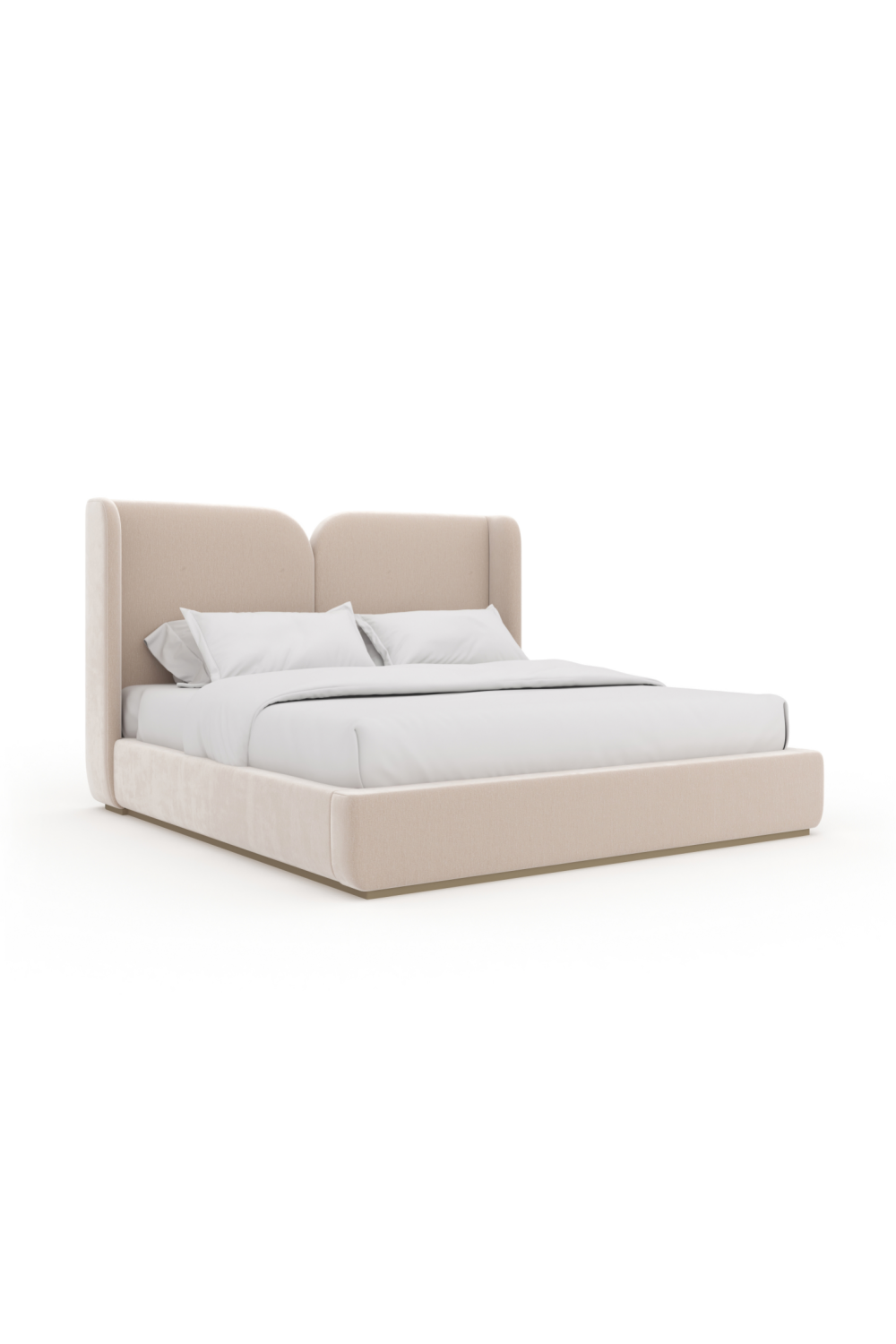 Ivory Velvet Bed | Caracole Oblique | Caracole.eu.com