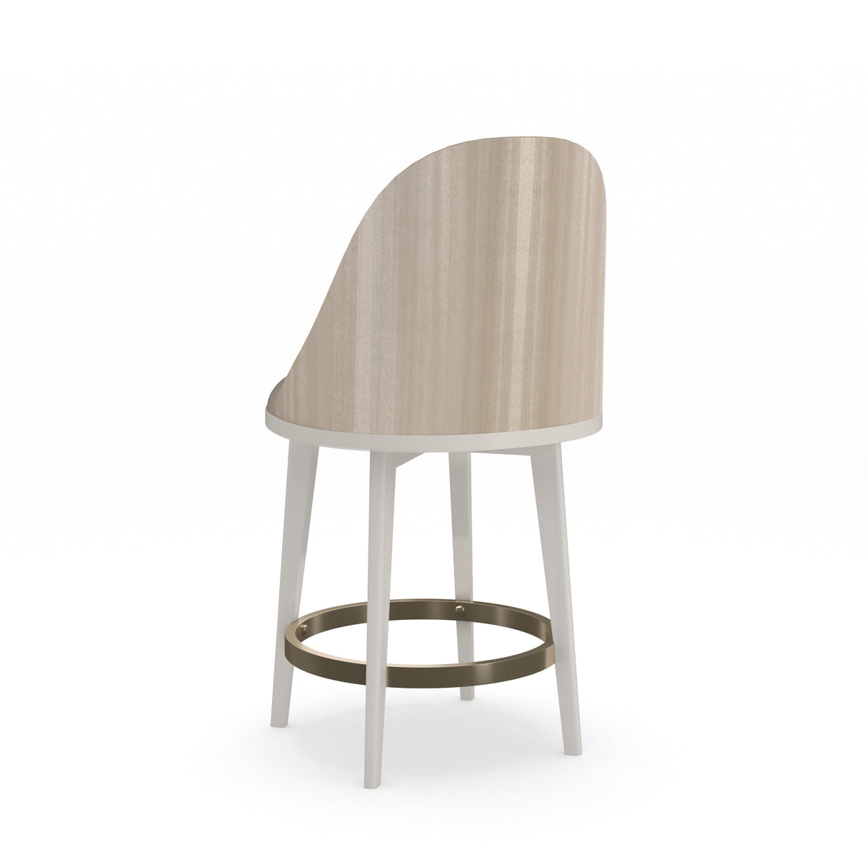 Ivory Fabric Counter Stool | Caracole Another Round
