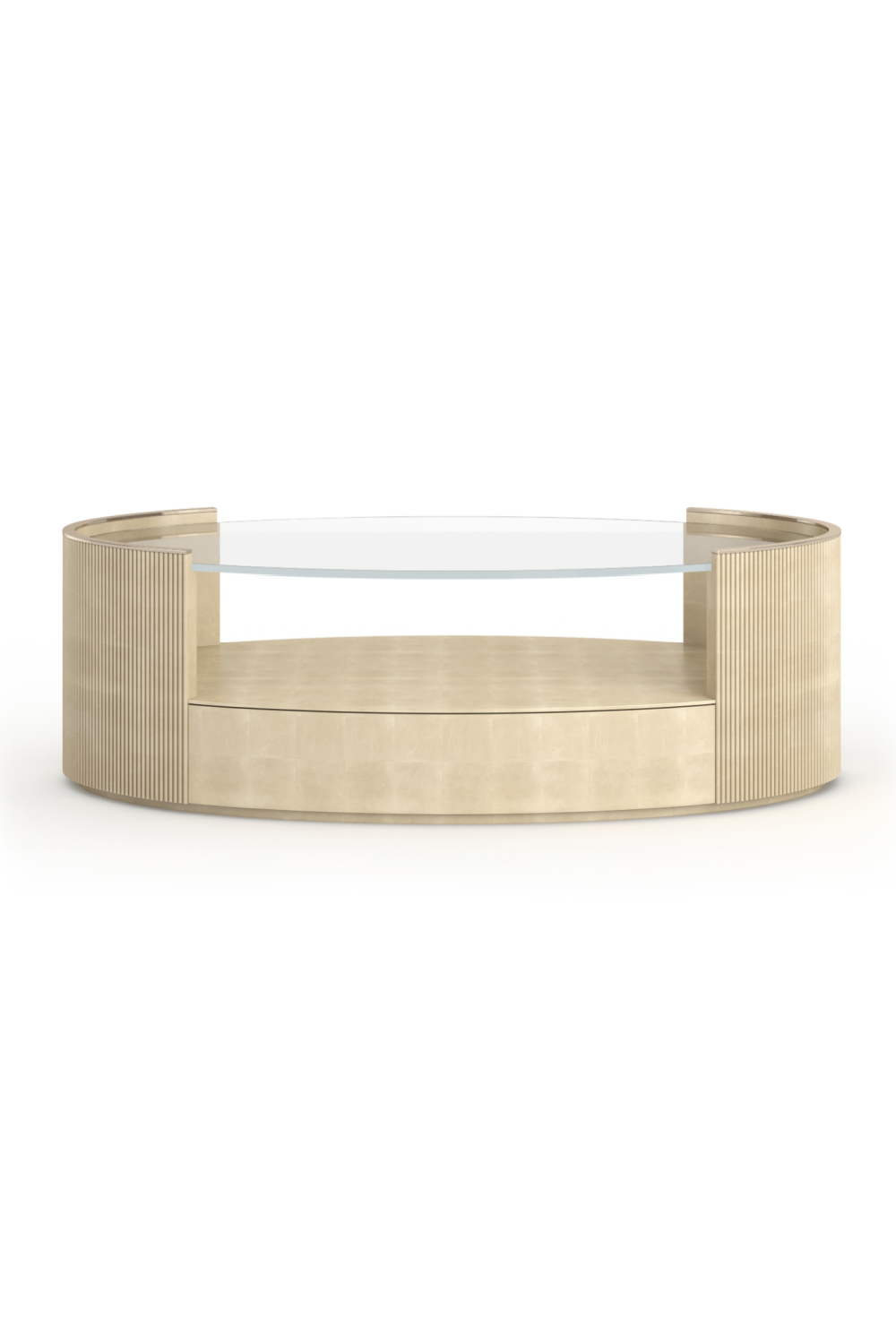 Glass Top Oval Coffee Table | Caracole Love | Caracole.eu.com