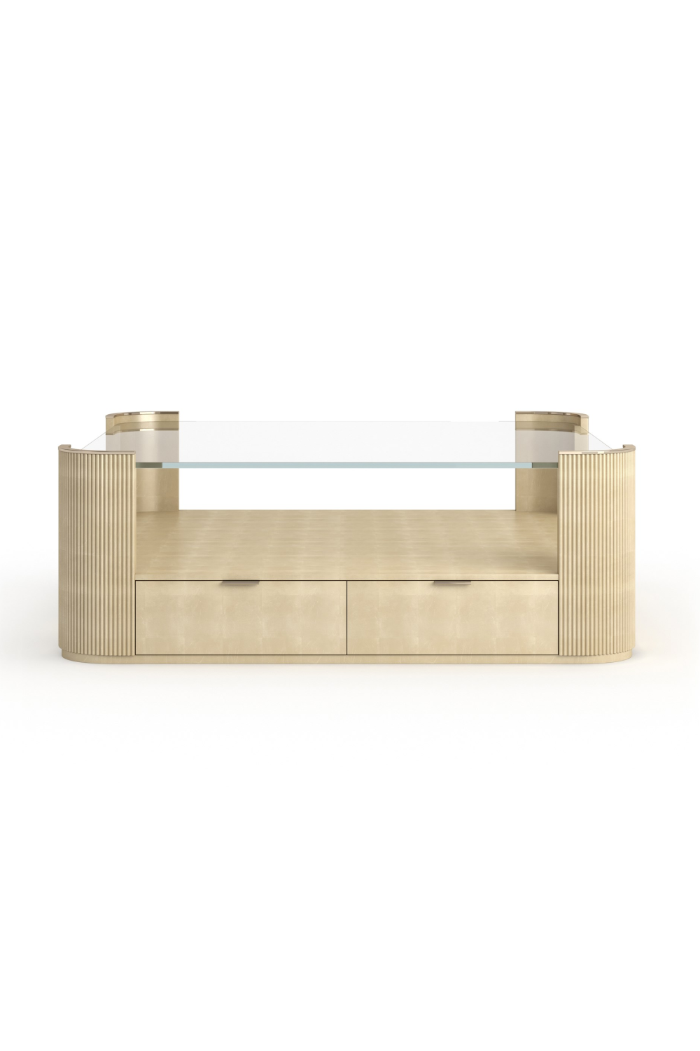 Glass Top Square Coffee Table | Caracole Love | Caracole.eu.com