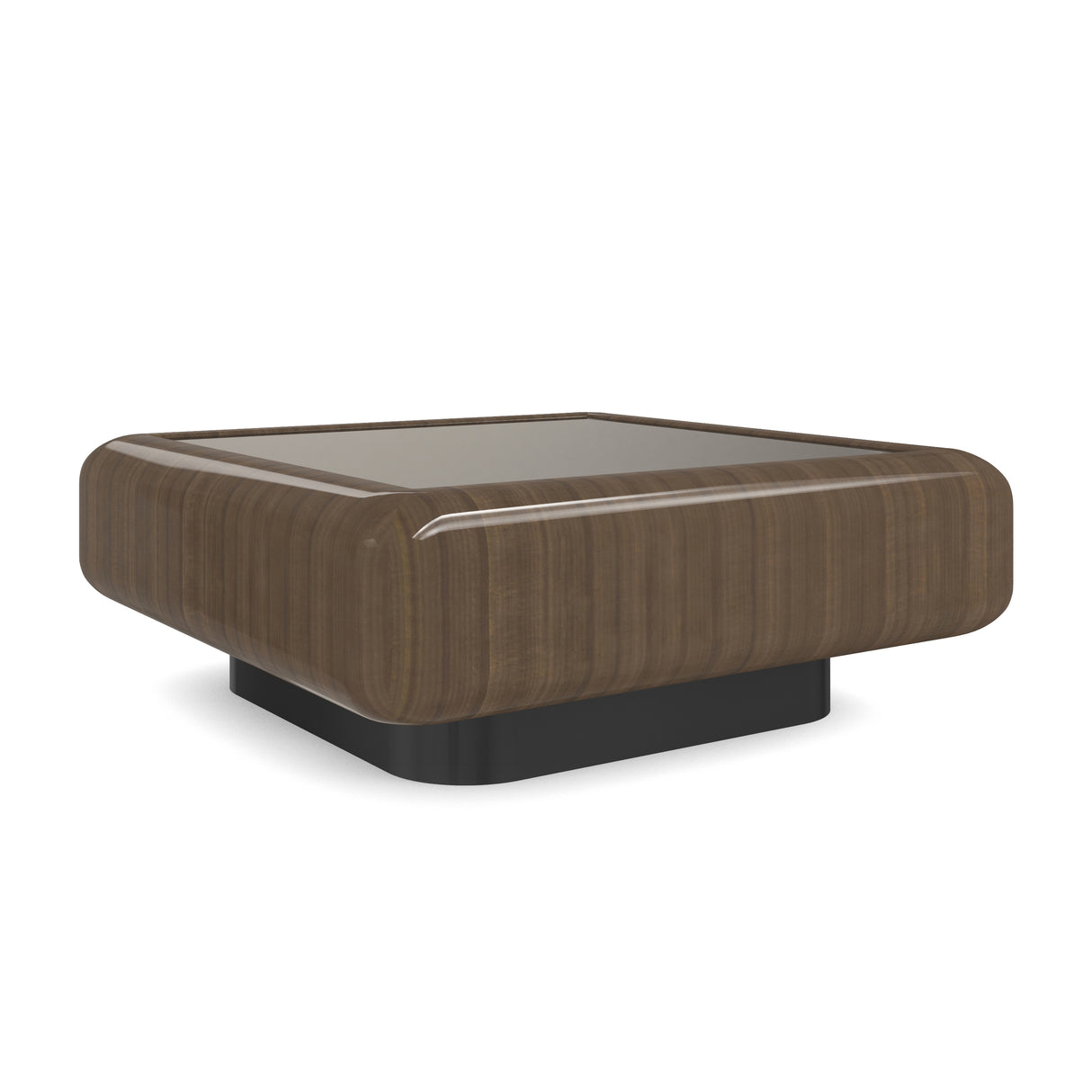 Bronze Glass Square Coffee Table | Caracole Gelee