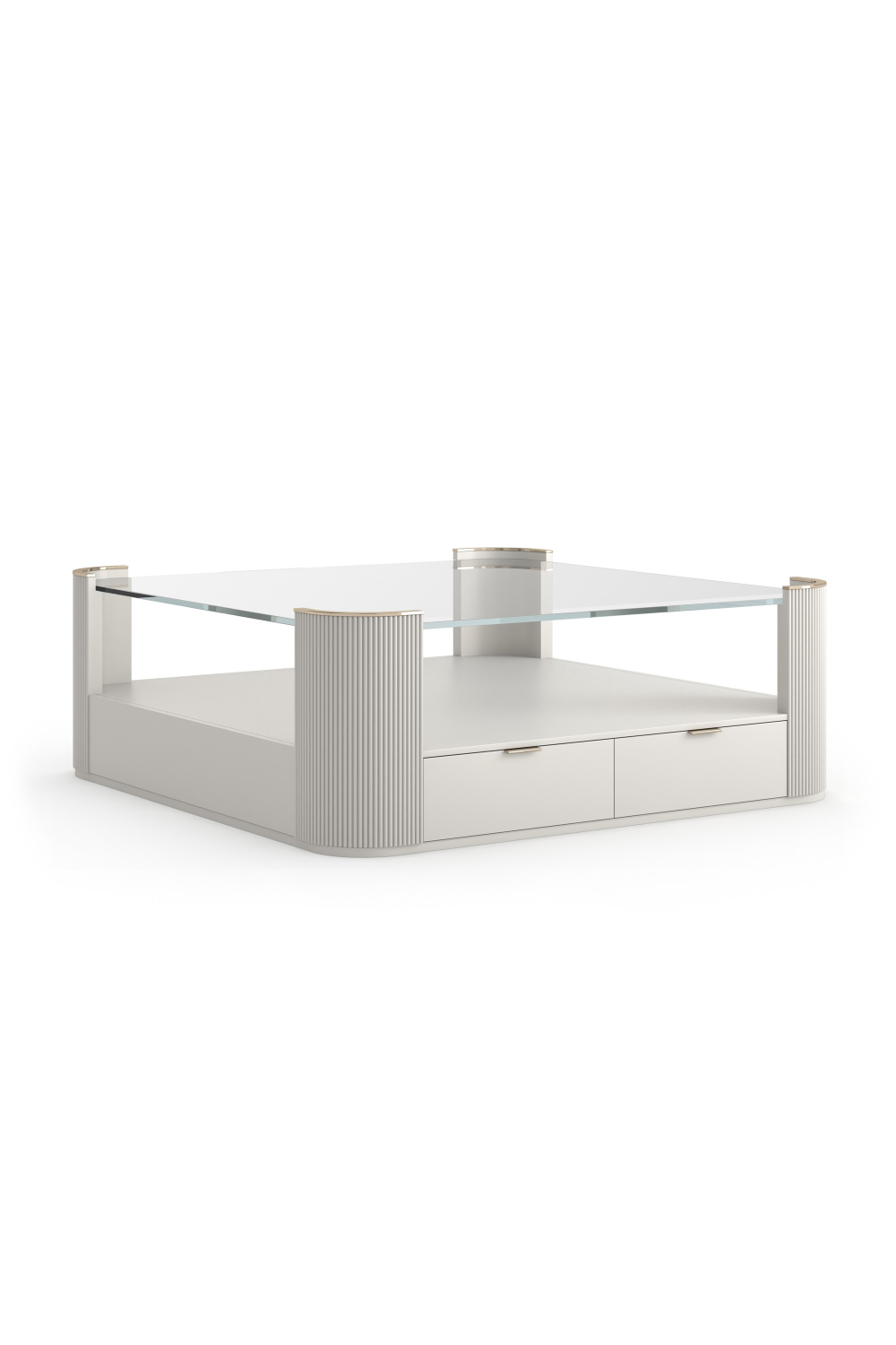 Glass Top Square Coffee Table | Caracole Love | Caracole.eu.com