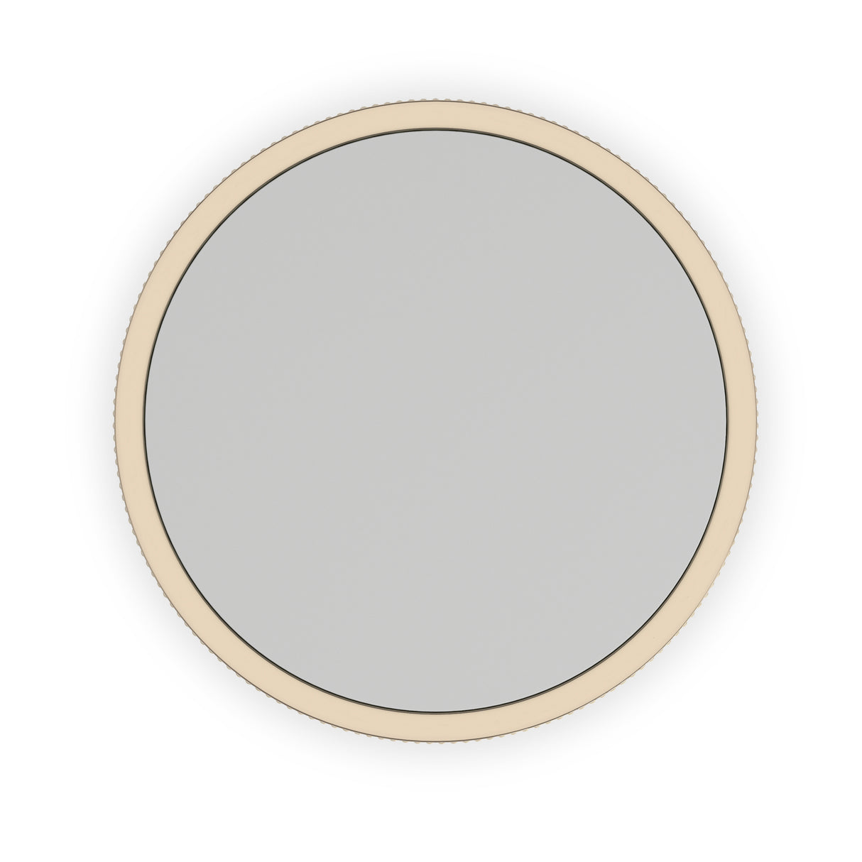 Round Matte Pearl Reeded End Table | Caracole Love