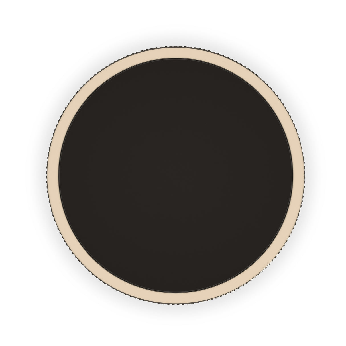Round Dark Chocolated Reeded End Table | Caracole Love